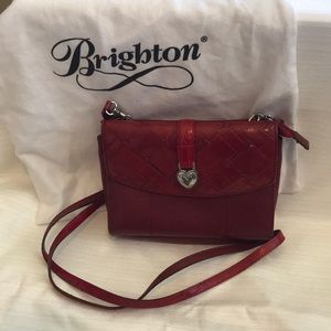 Brighton red crossbody organizer